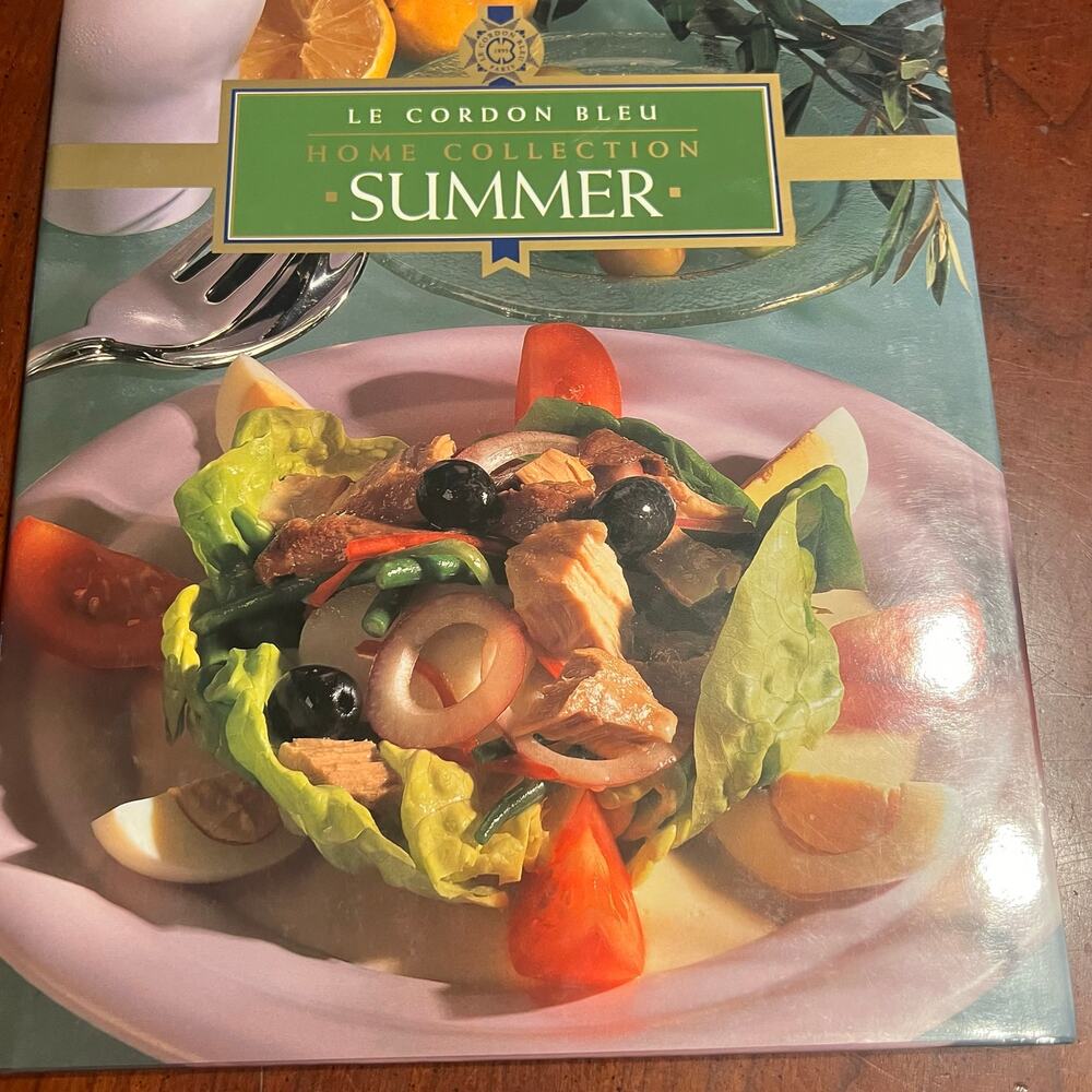 Le Cordon Bleu Home Collection Summer Cookbook Hard Cover Gourmet Recipes